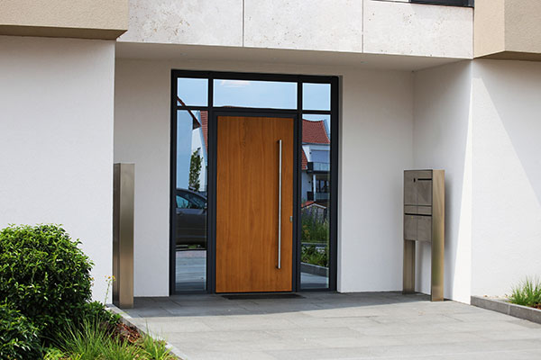 Porte entrée bois